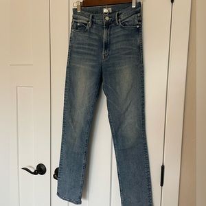 MOTHER Straight Leg Jeans - Classic Denim